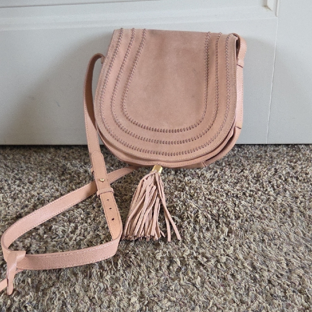 Vince Camuto Blush Crossbody Bag with Tassel